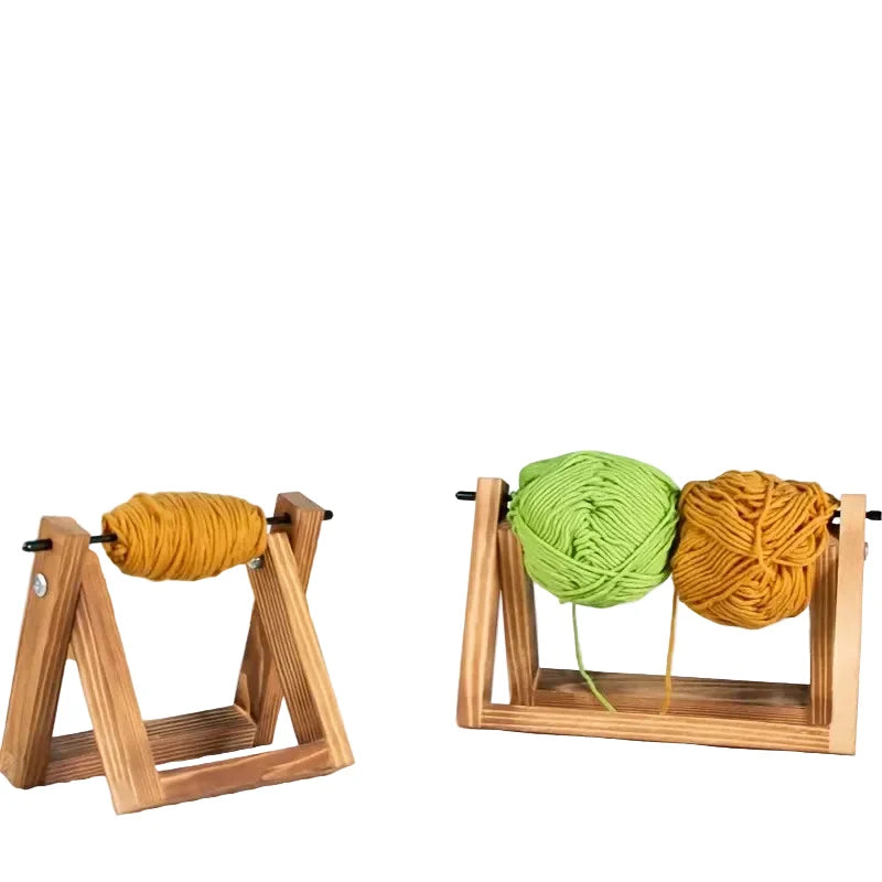 Garnzeit Horizontaler Wollständer aus Holz – Organizer für Knäuel, Stricken und Häkeln