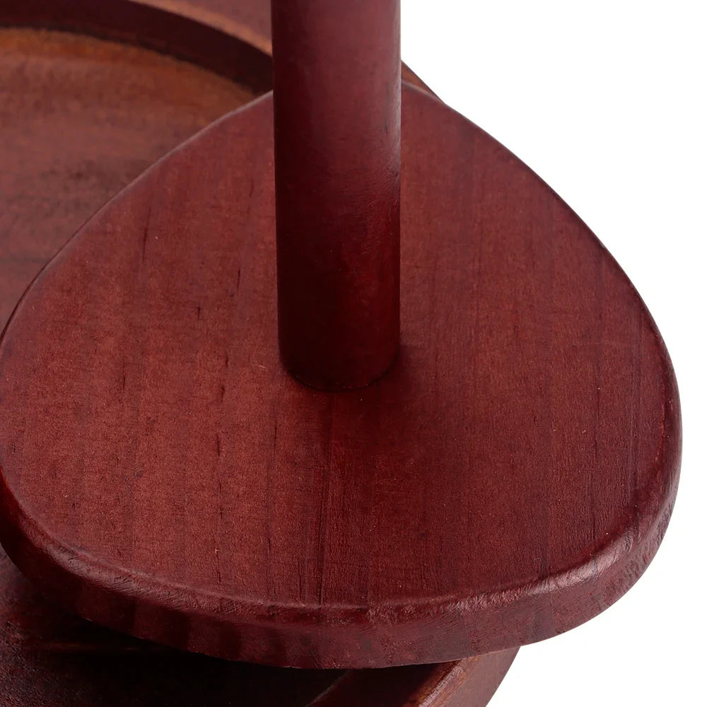 Garnzeit Magnetischer Wollhalter aus Holz mit 360°-Rotation – Knäuel-Organizer mit Häkelnadel-Aufbewahrung