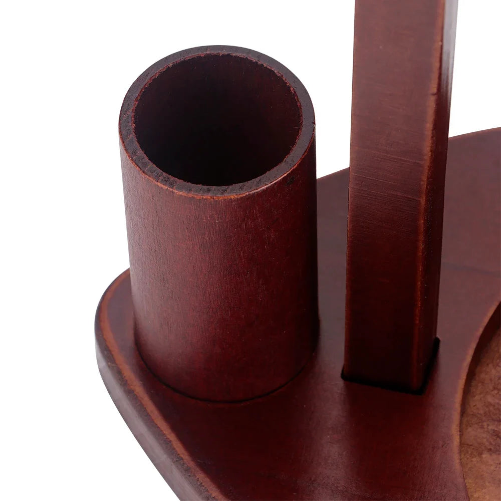 Garnzeit Magnetischer Wollhalter aus Holz mit 360°-Rotation – Knäuel-Organizer mit Häkelnadel-Aufbewahrung