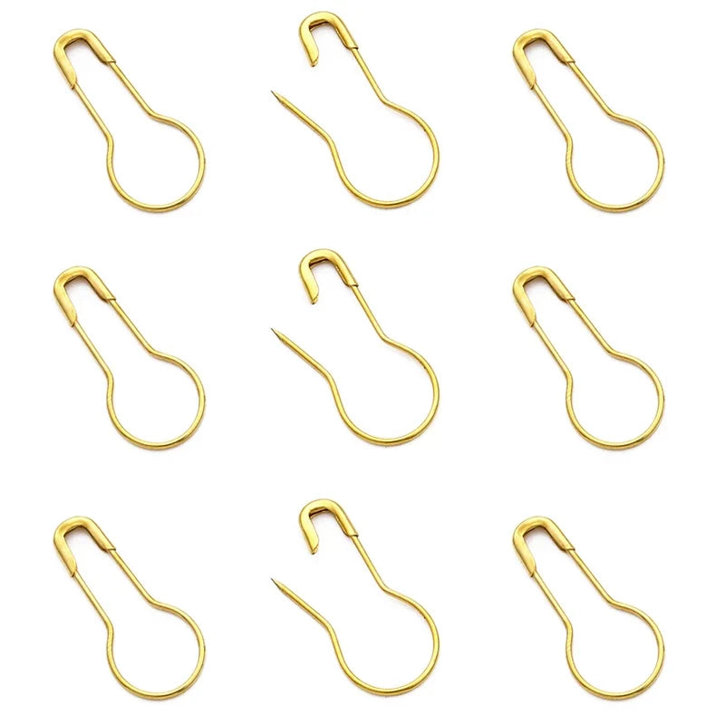 Garnzeit 100er-Set Sicherheitsnadeln aus Edelstahl – Markierer für Stricken, Nähen und Handarbeiten