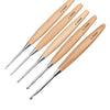 Garnzeit 13-teiliges Häkelnadel-Set aus Holz – Größen 3 bis 12 mm, polierter Griff