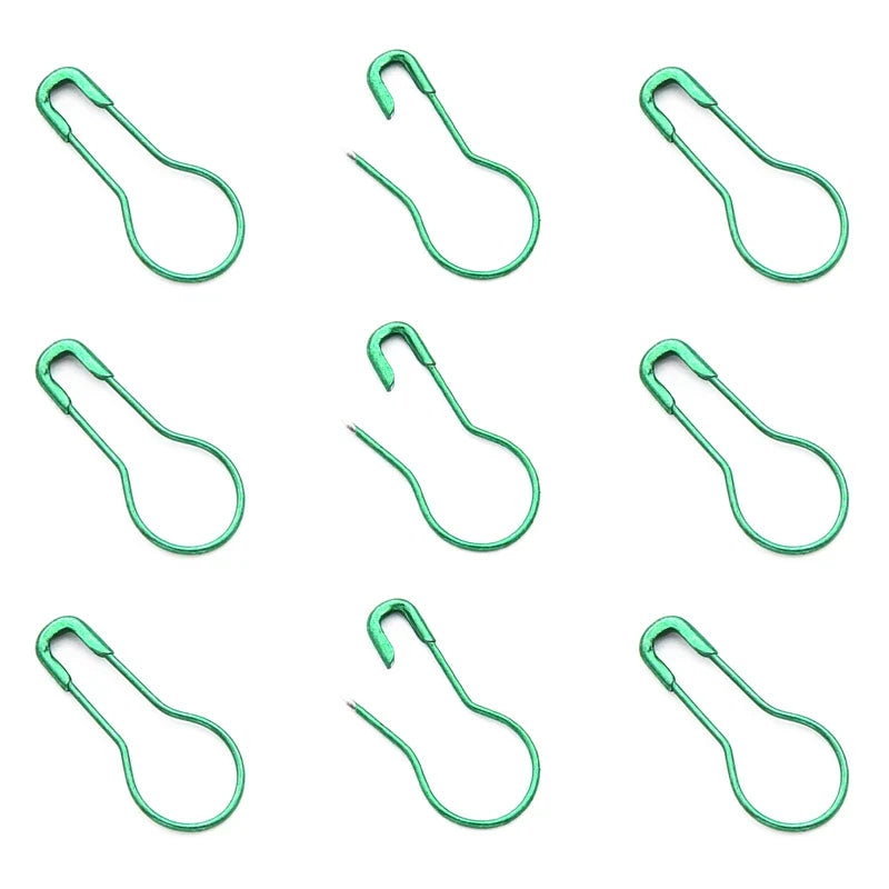 Garnzeit 100er-Set Sicherheitsnadeln aus Edelstahl – Markierer für Stricken, Nähen und Handarbeiten